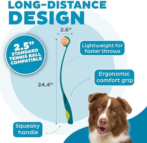 Outward Hound Launch A Ball Dog Ball Launcher, Slobber-Free Pickup, 24.6" - Image 3