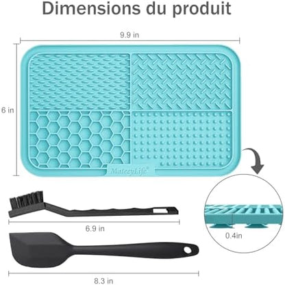 MateeyLife Lick Mat for Dogs & Cats, Slow Feeder Licking Pads for Boredom - Image 4