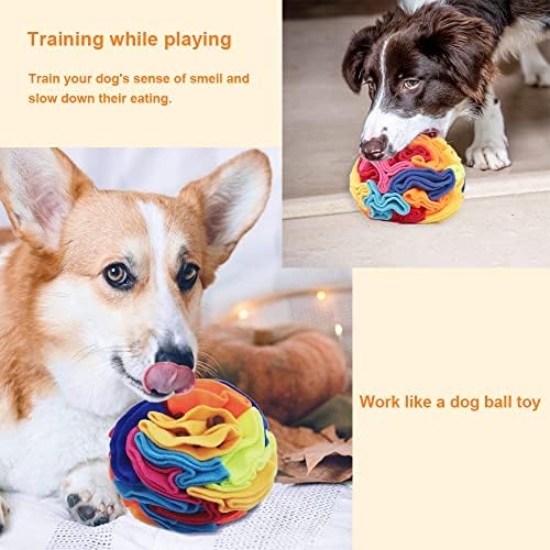 Ablechien Snuffle Ball - Snuffle Ball for Dogs Large Breed, Interactive Dog Toys to Keep Them Busy, Dog Puzzles for Large Dogs with Storage Bag Machine Washable - Image 3