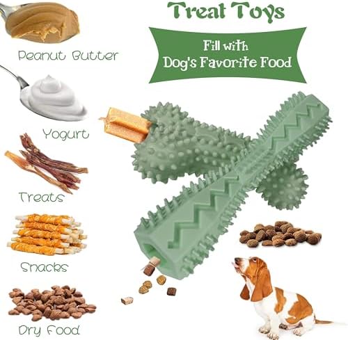 Puppy Teething Toys Rubber Bone Molar Ball Interactive Donut Treat Dumbbell - Image 3
