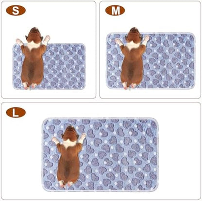 1 Pack 3 Blankets for Dog Puppy Cat (Medium 30x20'', Purple, Pink, Green) - Image 2
