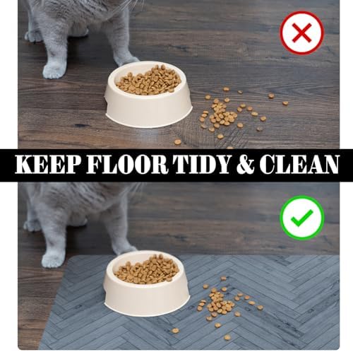 Dog Food Mats for Floors Absorbent, Pet Cat Food Mat - Quick Dry Dog Bowl Mats for Food and Water, Eco-Friendly Boho Pet Supplies - Image 4