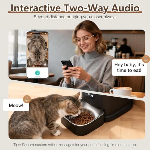 Automatic Cat Feeder with Camera, APP Controlled Cat Auto Feeder - Image 2