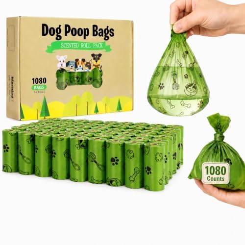 1080PCS Dog Poop Bags Bulk– Strong Leakproof for Clean Hands by TVOOD