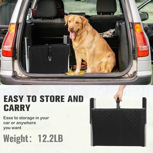 Foldable Dog Stairs for Car,17" Extra Wide Pet Ramp for Large Dog,5 Steps - Image 6