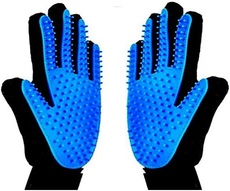 Pet Grooming Gloves 1 Pair Deshedding Mitt for Dogs Cats Bath Massage - Image 7