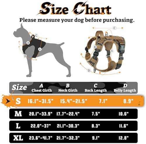 rabbitgoo Tactical Dog Harness for Small Dogs, No Pull Service Pet Vest - Image 3