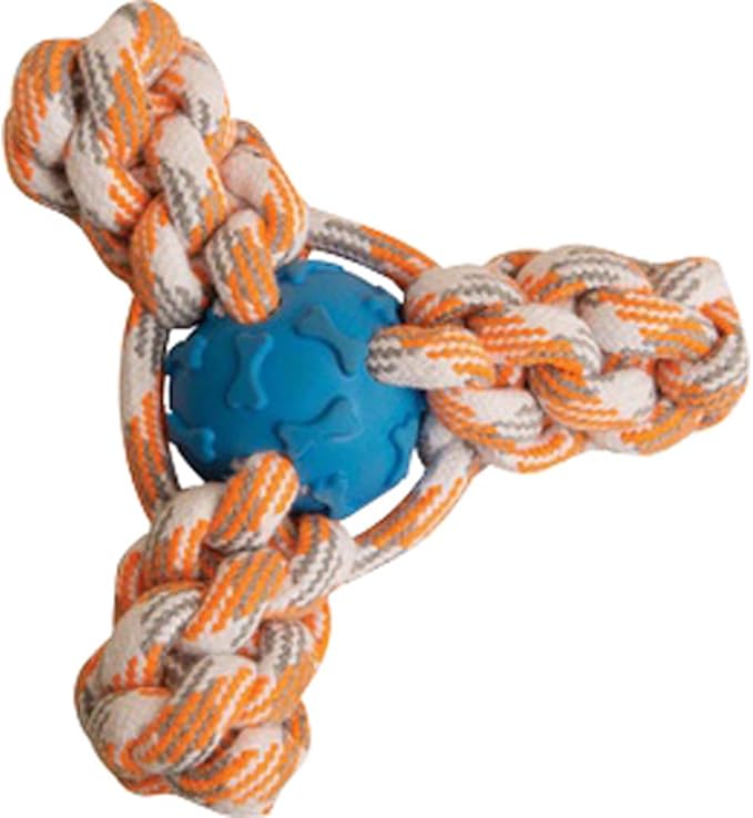 SNUGAROOZ 96247 4 in. Fling N Fun Rope Toy - Assorted Color - Case of 48