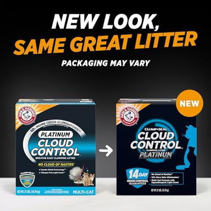 ARM & HAMMER Cloud Control Platinum Cat Litter, Multi-Cat, 37 lbs - Image 2