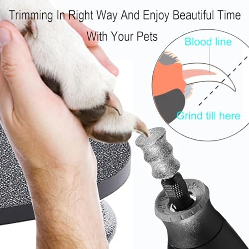 Dog Nail Trimmer Tools for Dremel - Paws Grooming & Smoothing for Medium Large Dogs - 1/8" Dog Nail Grinder Attachment (2XL) - Image 3