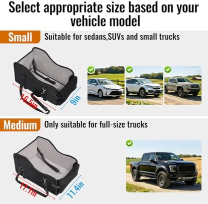 MAXFUT Center Console Dog Car Seat for Small Dogs,for Car/SUV/Small Truck - Image 2