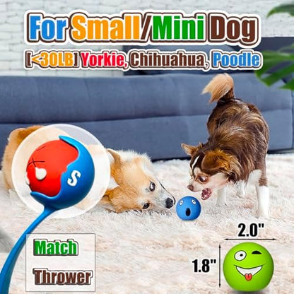 HOLYSTEED Latex Squeaky Dog Balls for Small Dogs, Mini Breed, 2" Round Toys - Image 2