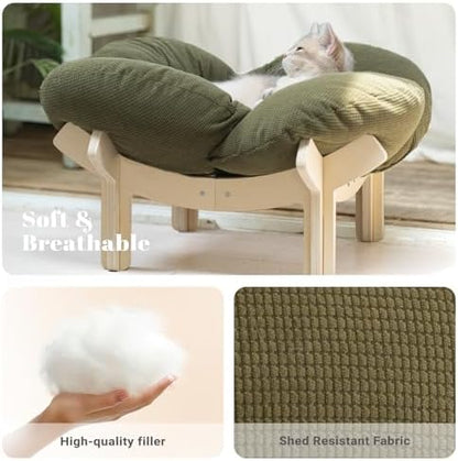 CHEERHOME PETS Elevated Cat Bed for Indoor Cats Couch Sofa Flower - Image 5