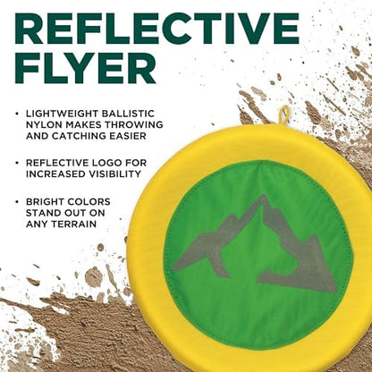 Hound2O Reflective Flyer - Dog Frisbee Fetch Toy - Green Outdoor Toy - Image 2