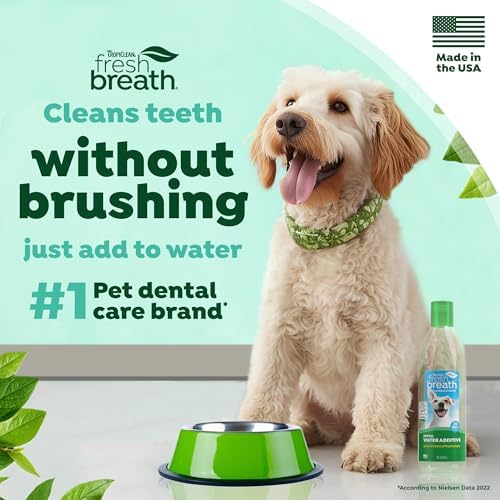 TropiClean Fresh Breath Water Additive for Dogs, Dog Breath Freshener, 16oz - Image 3