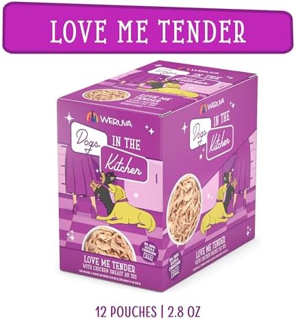 Weruva Dogs in the Kitchen, Love Me Tender with Chicken Breast Au Jus Dog Food, 2.8oz Pouch (Pack of 12) - Image 4