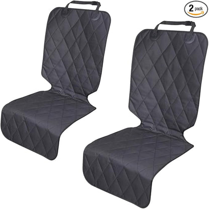 Dog Car Seat Cover Front and Back Seat 2 Pack Separate Seat Protectors for Pets Universal Fit Easy Install Foldable Dirt Resistant Waterproof scratchproof