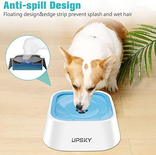 UPSKY 35oz No-Spill Pet Water Bowl, Slow Water Feeder for Dogs and Cats - Image 4