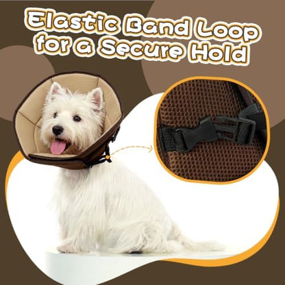 Allroaring Breathable Recovery Cone for Dog Wound Healing Anti-Lick Brown M - Image 4
