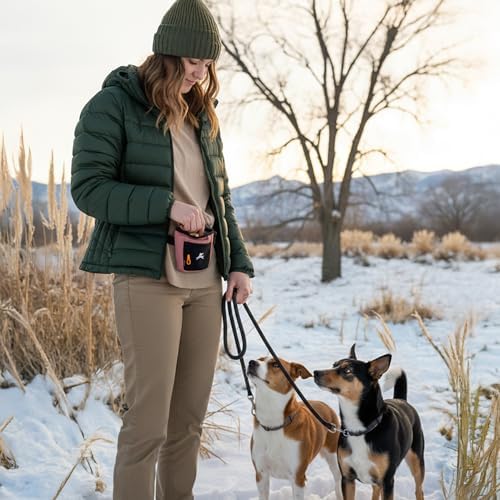 OllyDog, Goodie Treat Bag, Dog Treat Training Pouch | Magnetic Closure | 3 Ways to Wear | Hands-Free Waist Belt | Water-Resistant Recycled Vegan Fabric (Desert) - Image 3