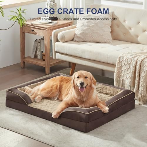 FURTIME Orthopedic Medium Dog Bed, Supportive Waterproof Pet Bed - Image 6