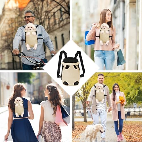 FEimaX Dog Carrier Backpack Pet Legs Out Front Cat Travel Bag, Adjustable Puppy Backpacks Carriers Hands-Free for Small Medium Dogs Cats Hiking Traveling Camping Daily Walking - Image 6