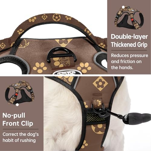 IVY&LANE No Pull Dog Harness for Medium Dogs,Reflective Dog Vest Harness - Image 4