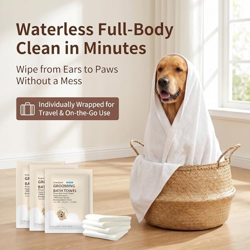 Toner Depot XL Pet Grooming Bath Wipes, Huge Rinse-Free Towels for Cleaning and Deodorizing Plant-Based Hypoallergenic Wipes for Dogs and Cats, 3 Pack (XXL 24x48) - Image 2