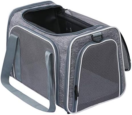 Cat Carrier - Portable Foldable Dog Pet Carrier, Soft-Sided Pet Bag up to 15 Lbs, Airline Approved Travel Puppy Carrier - Image 6