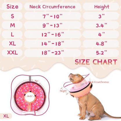 Supet Raised Inflatable Dog Cone Collar to Stop Licking, Soft Dog Cone Alternative After Surgery, Doggie Neck Donut Collar for Small Medium Large Dogs - Image 6