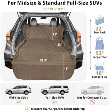 SUV Cargo Liner for Dogs - Water Resistant Trunk Cover for Midsize SUVs - Image 2