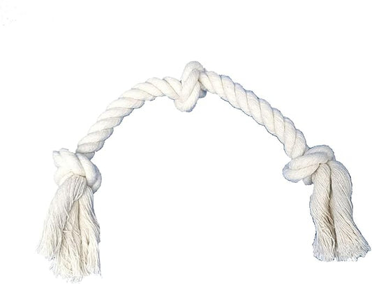 2-Pack Dog Rope Toys – 13" Cotton Teething & Tug Toys for Small Dogs, Medium-Small Breeds & Senior Medium Dogs – Dental Cleaning & Interactive Play