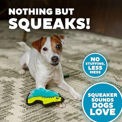 Outward Hound Durablez Minis Tough Chew Plush Squeaky Dog Toy, Hedgehog, 7" - Image 4