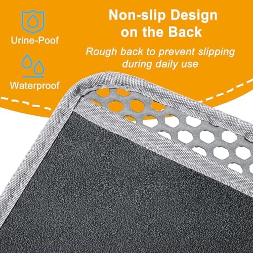 Cat Litter Mats-Extra Large 47''x36'' Litter Trapping Mat for Cat-XXL Litter box Matt for Floor-2 Layer Catcher Rug for Pet kitty Litterbox-Waterproof Urine Proof,Non-Slip - Image 4
