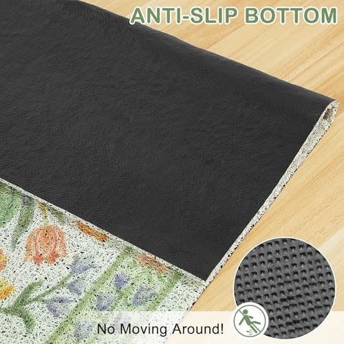 Unicorn Catcher 33"x22" Cat Litter Mat Non-Slip Washable Litter Box Mat - Image 3