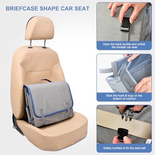 Jespet Briefcase Shape Dog Car Seat, Portable Car Travel Bed - Image 2
