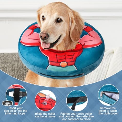 BEAUTYZOO Dog Cone Collar Alternative After Surgery,Pet Neck Donut E‑Collar - Image 5