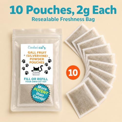 Silvervine for Cats: Stronger Than Catnip 10 Refill Pouches - Image 4