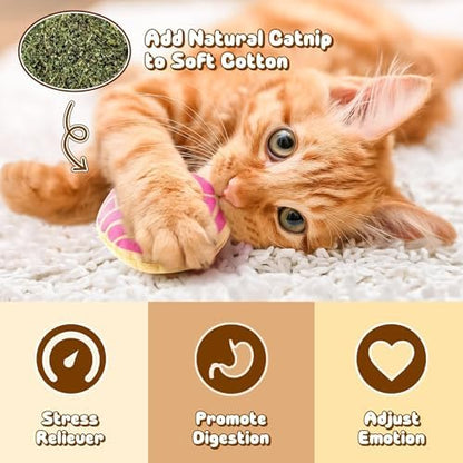 L1rabe Mexican Concha Catnip Stuffed Toys for Cats- Gifts for Kitten Lovers - Image 3