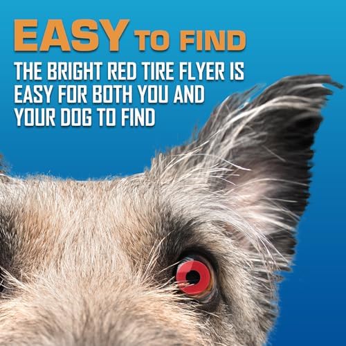 Nerf Dog Atomic Flyer Outdoor Dog Toy, 10 Inch Flying Disc Dog Fetch Toy, Rubber Dog Toy for Medium Dogs and Large Dogs, Red (Pack of 2) - Image 6