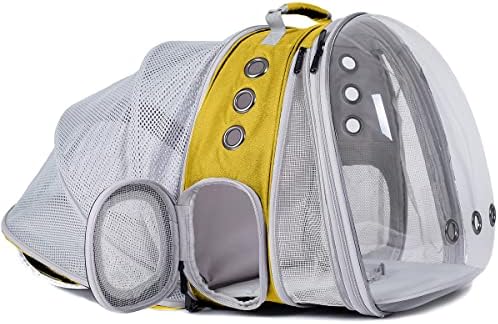 Dual Expandable Cat Backpack Carrier, Fit up to 20 lbs, Expandable Pet Carrier Backpack for Large Fat Cat and Small Puppy by halinfer