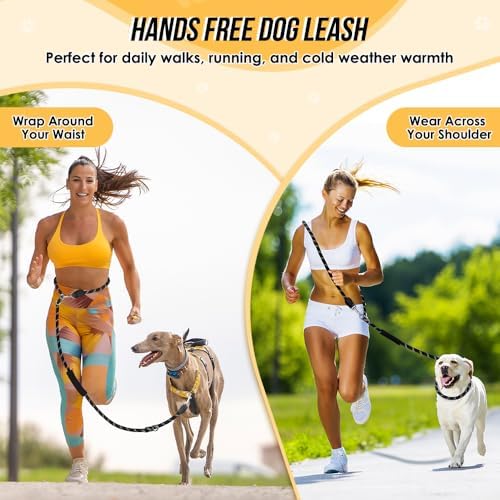 Lukovee Hands Free Dog Leash, 10FT Adjustable Waist-Lead & Shoulder Lead - Image 2
