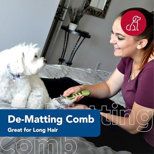 Coastal Pet Safari Dog De-Matting Comb - Serrated Stainless Steel Grooming Tool for Dogs with Medium to Long Hair - Keeps Coats Smooth & Soft - One Size - Image 2