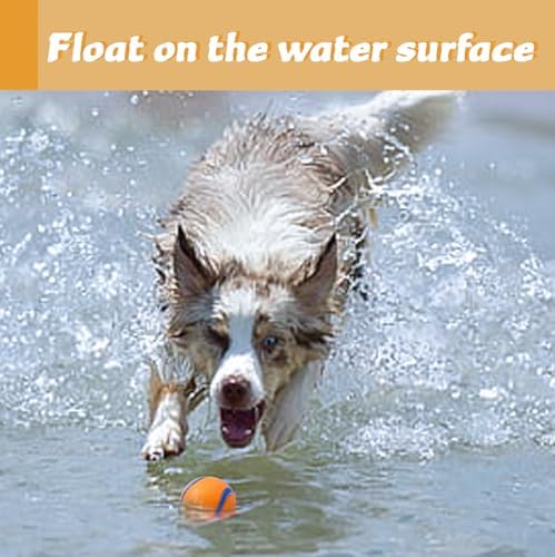 Dog Toy Ball,Rubber Sound-Producing Toy Ball, with a Groove Design That is Resistant to Bites, Has a High Bounce, Dog Training Interactive Pet Toy, Relieving Pet Anxiety（Large Size） - Image 6