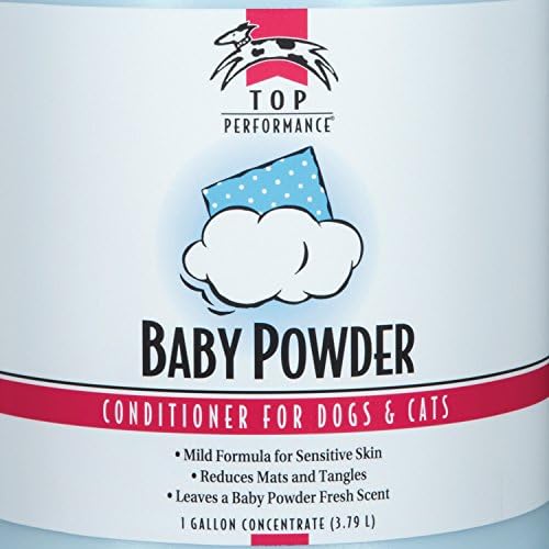 Top Performance Baby Powder Scent Pet Conditioner for Dogs and Cats, Safe for Puppies or Kittens Aged 6 Weeks and Older, 1 Gallon - Image 2
