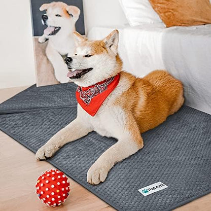 PetAmi Waterproof Dog Blanket, Leakproof Puppy Blanket, 40x60 Dark Gray - Image 5