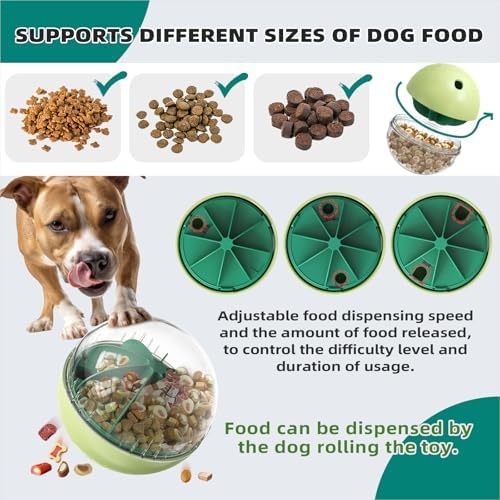 KADTC XL Rolling Dog Treat Dispenser Toys Wobble Giggle Ball, Slow Feeder - Image 4