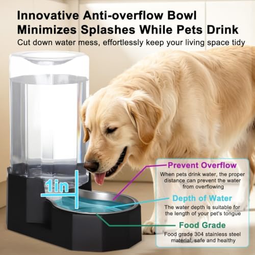 Sfozstra 8L Large Dog Water Dispenser: Gravity Pet Water Station - Image 4