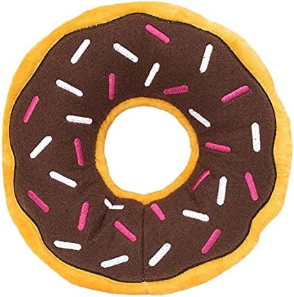 ZippyPaws Donutz Stuffed Dog Toys to Keep Them Busy - Jumbo Chocolate Donut by ZippyPaws