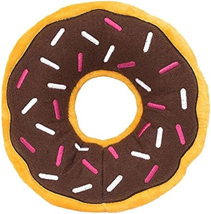 ZippyPaws Donutz Stuffed Dog Toys to Keep Them Busy - Jumbo Chocolate Donut by ZippyPaws